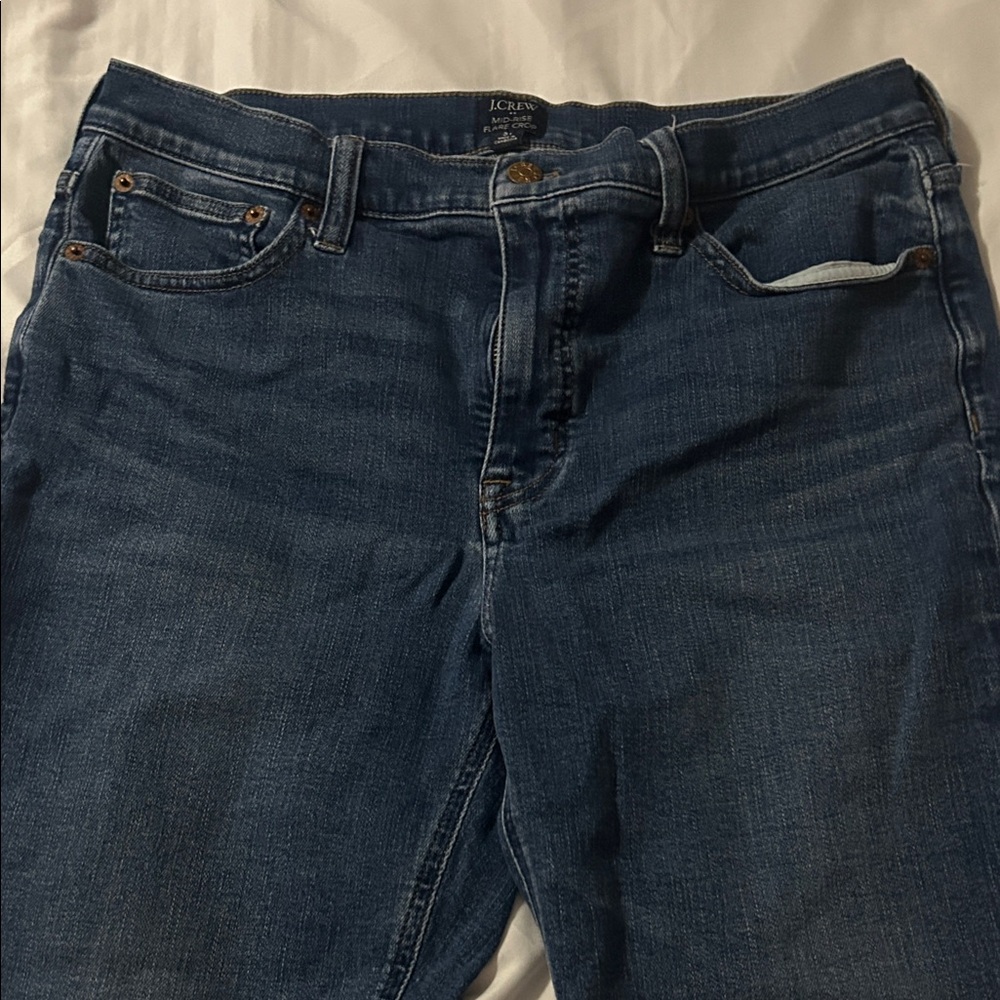 J. Crew Factory Women's Blue Ankle Jeans